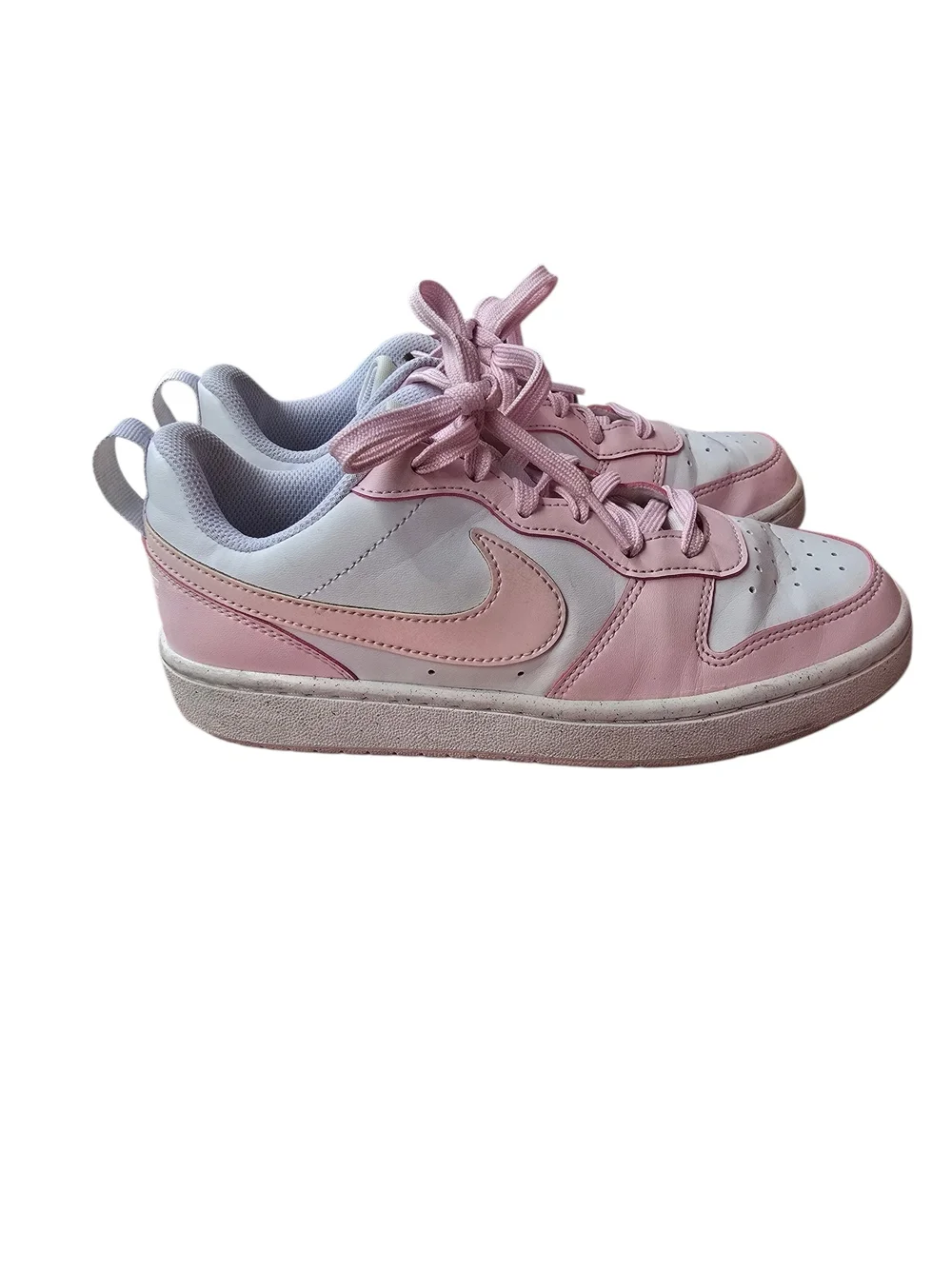 Nike Dunks Pink and White Low-Top Sneakers Size 5Y